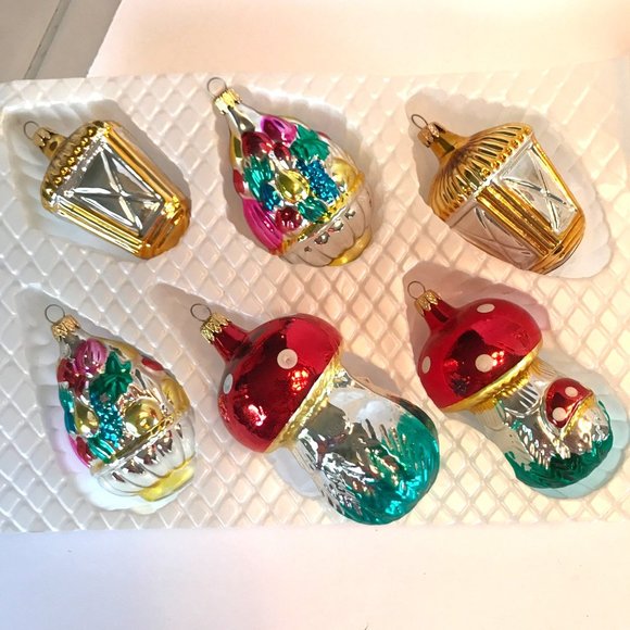 36 Vintage Kurt Adler Glass Christmas Ornaments - Picture 2 of 7